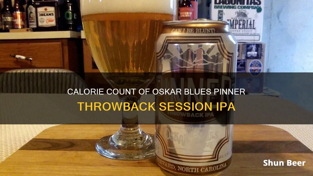 how many calories in oskar blues pinner beer