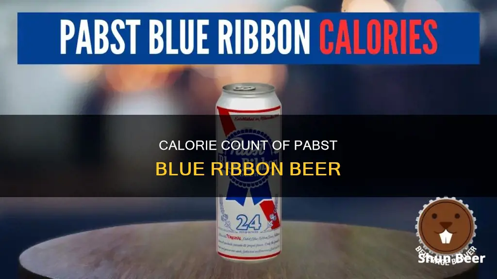 how many calories in pabst blue ribbon beer 16oz