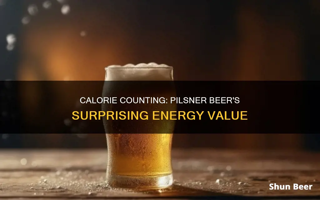 how many calories in pilsner beer