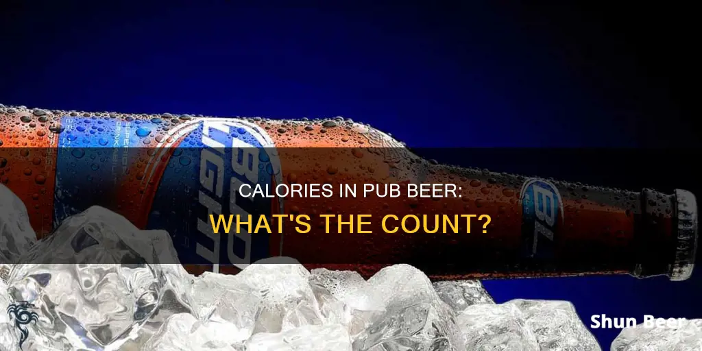 how many calories in pub beer