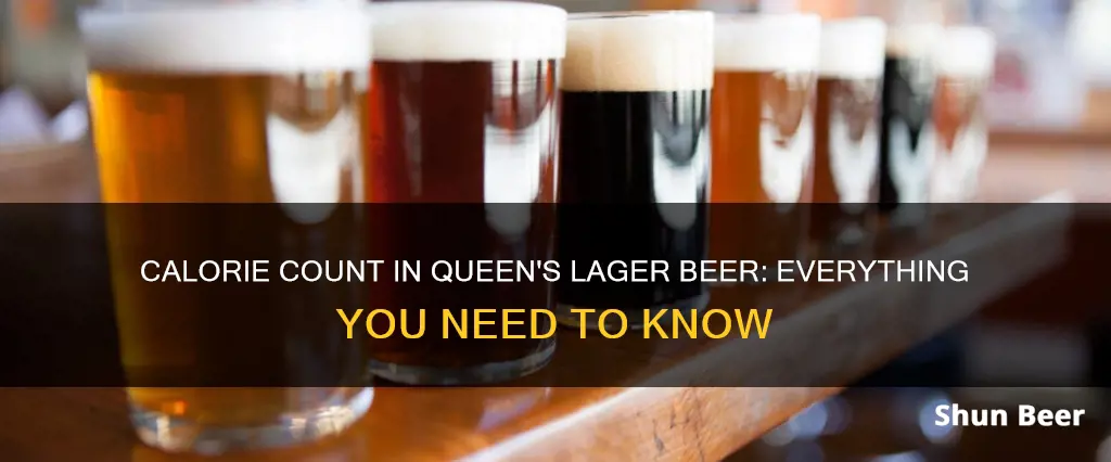 how many calories in queens lager beer