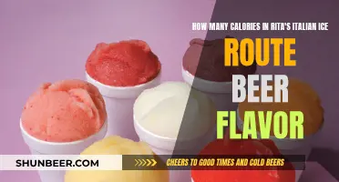 Calories in Rita's Italian Ice: Route Beer Flavor Explored