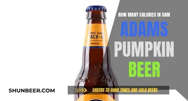 Calorie Count for Sam Adams' Seasonal Pumpkin Beer