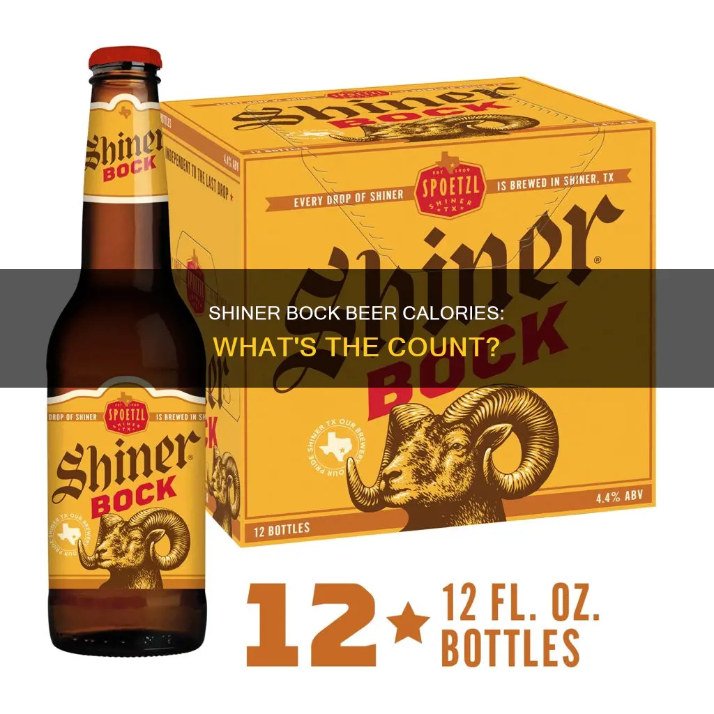 how many calories in shiner bock beer