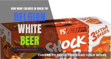 Calorie Count for Shock Top Belgian White Beer