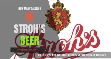 Stroh's Beer Calories: How Many in a Bottle?