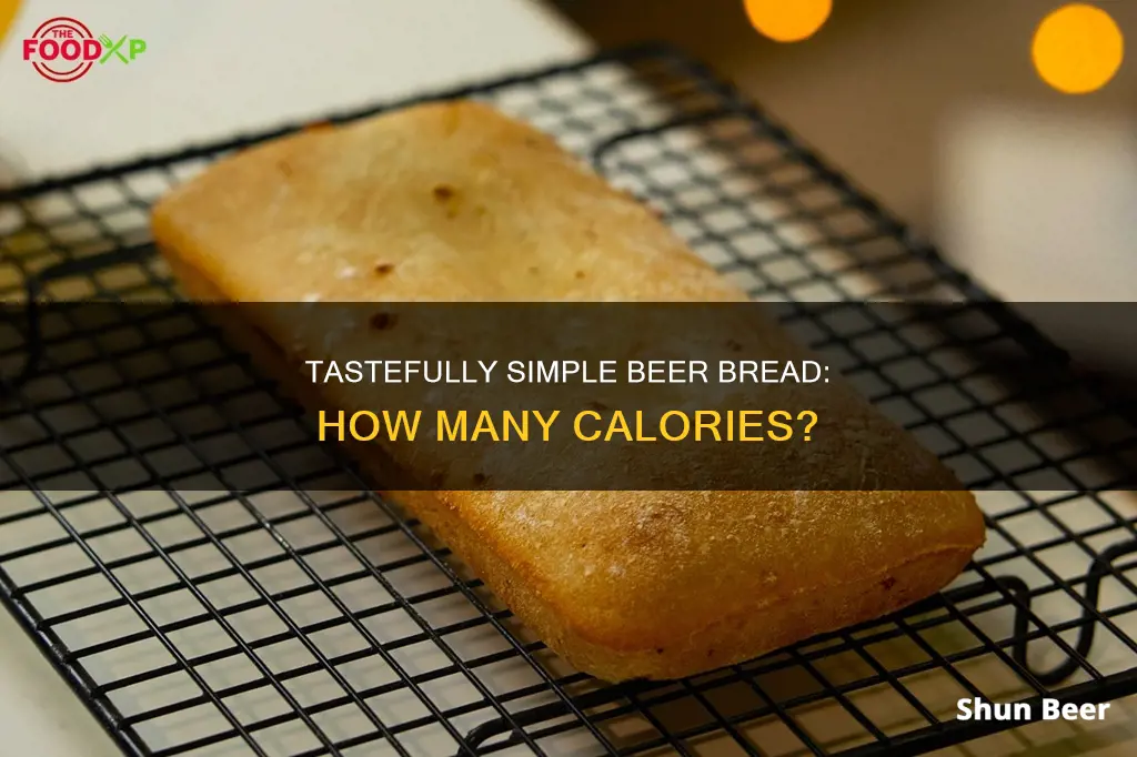 how many calories in tastefully simple beer bread