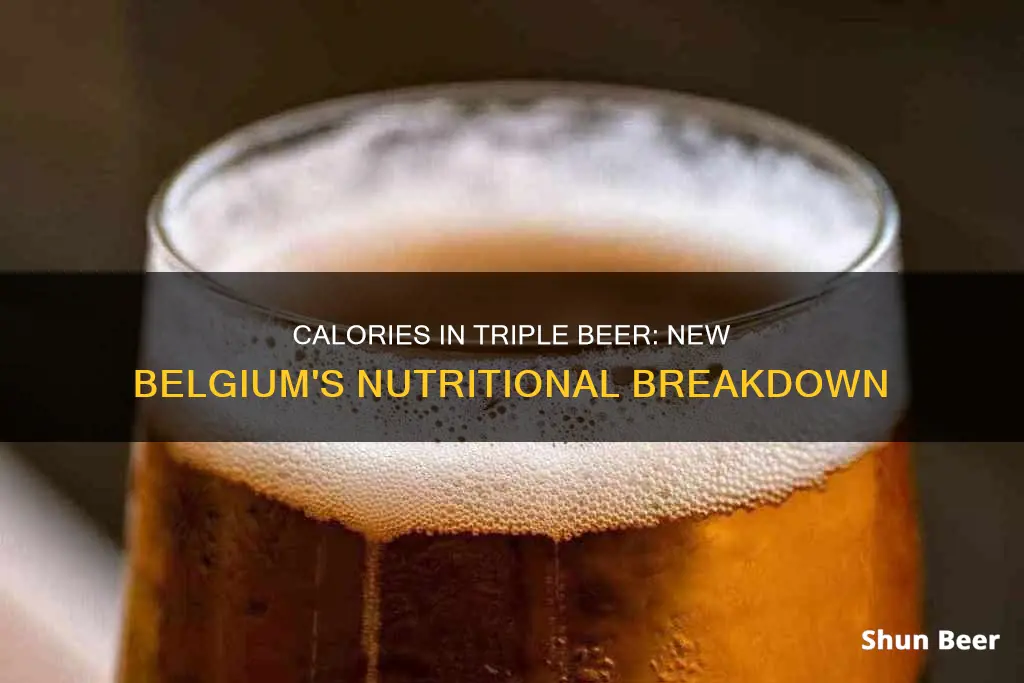 how many calories in tripple new belgium beer