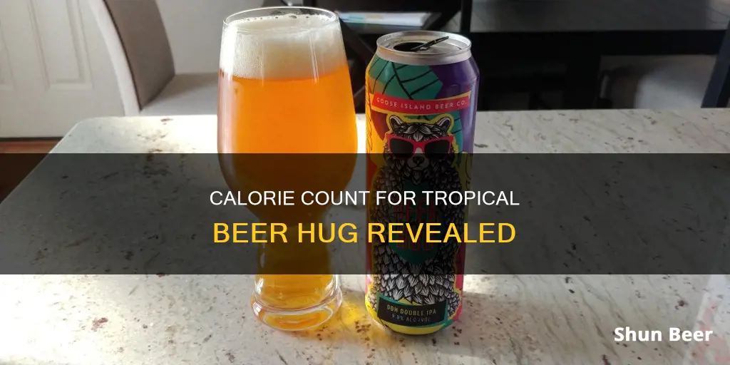 how many calories in tropical beer hug