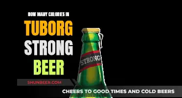 Tuborg Strong Beer: Calorie Count and Nutrition Facts