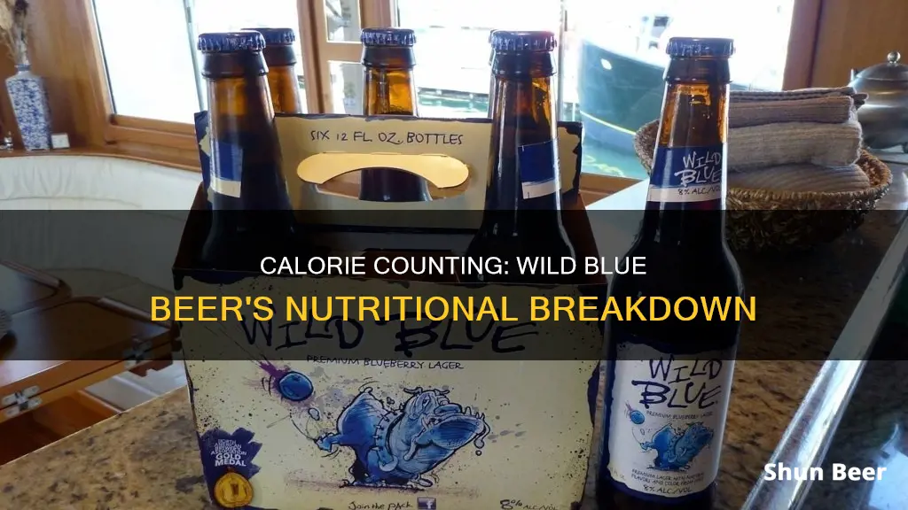 how many calories in wild blue beer