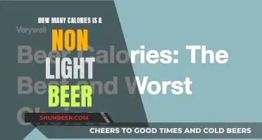 Beer Calories: Non-Light Beer's Surprising Count