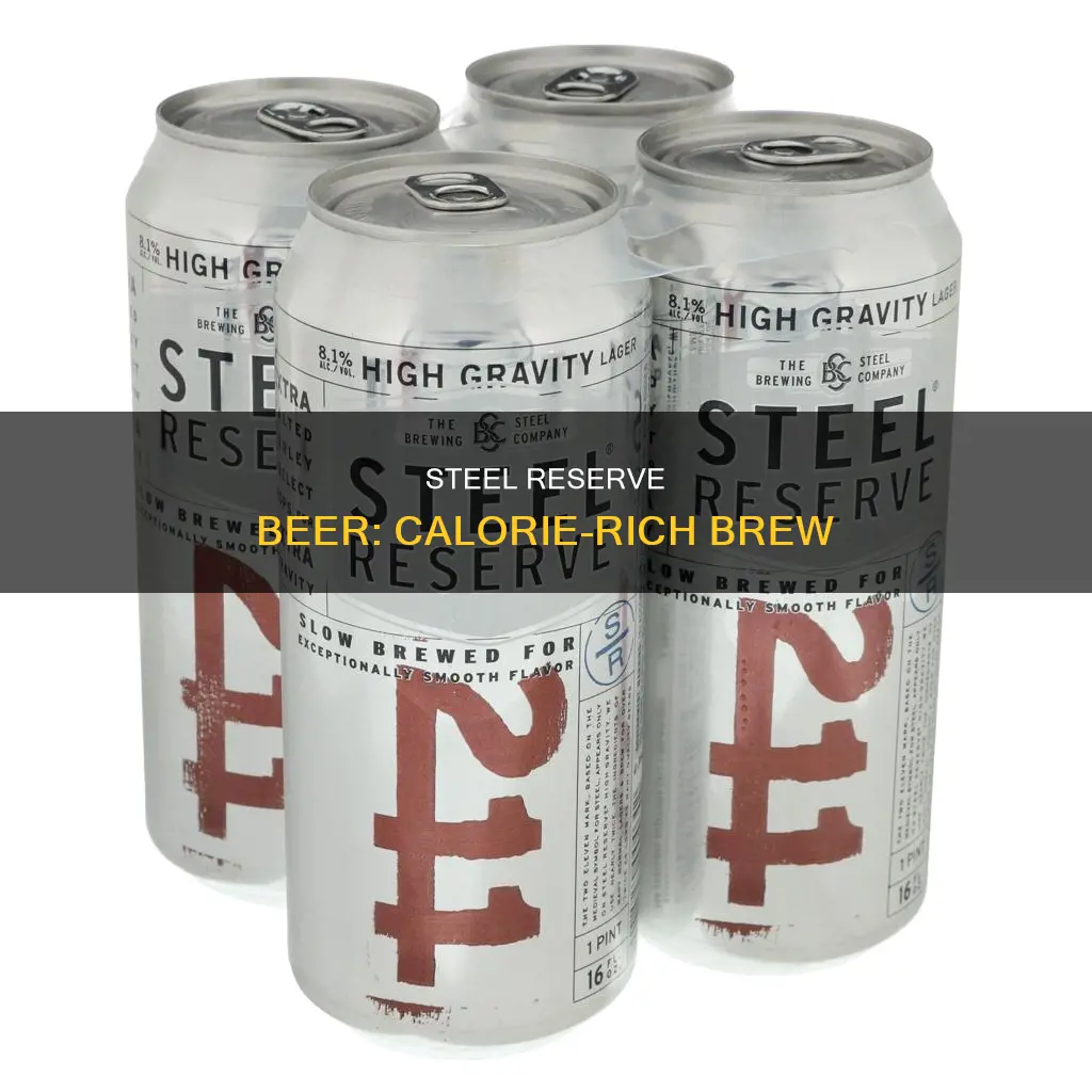 how many calories is in steel reseeved beer