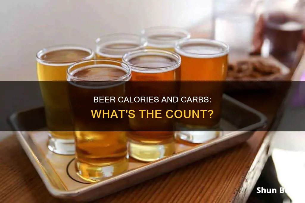 how many carbs and calories in beer