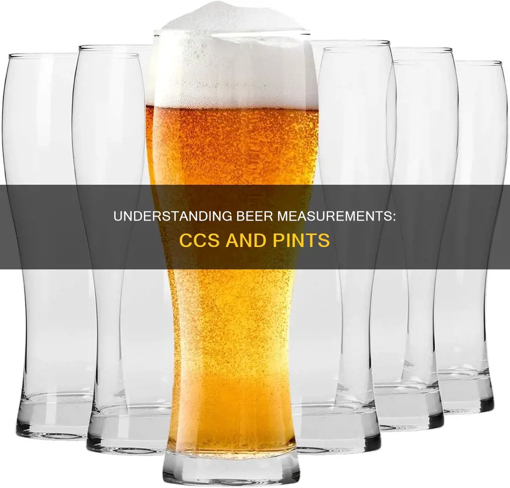 how many cc in a pint of beer