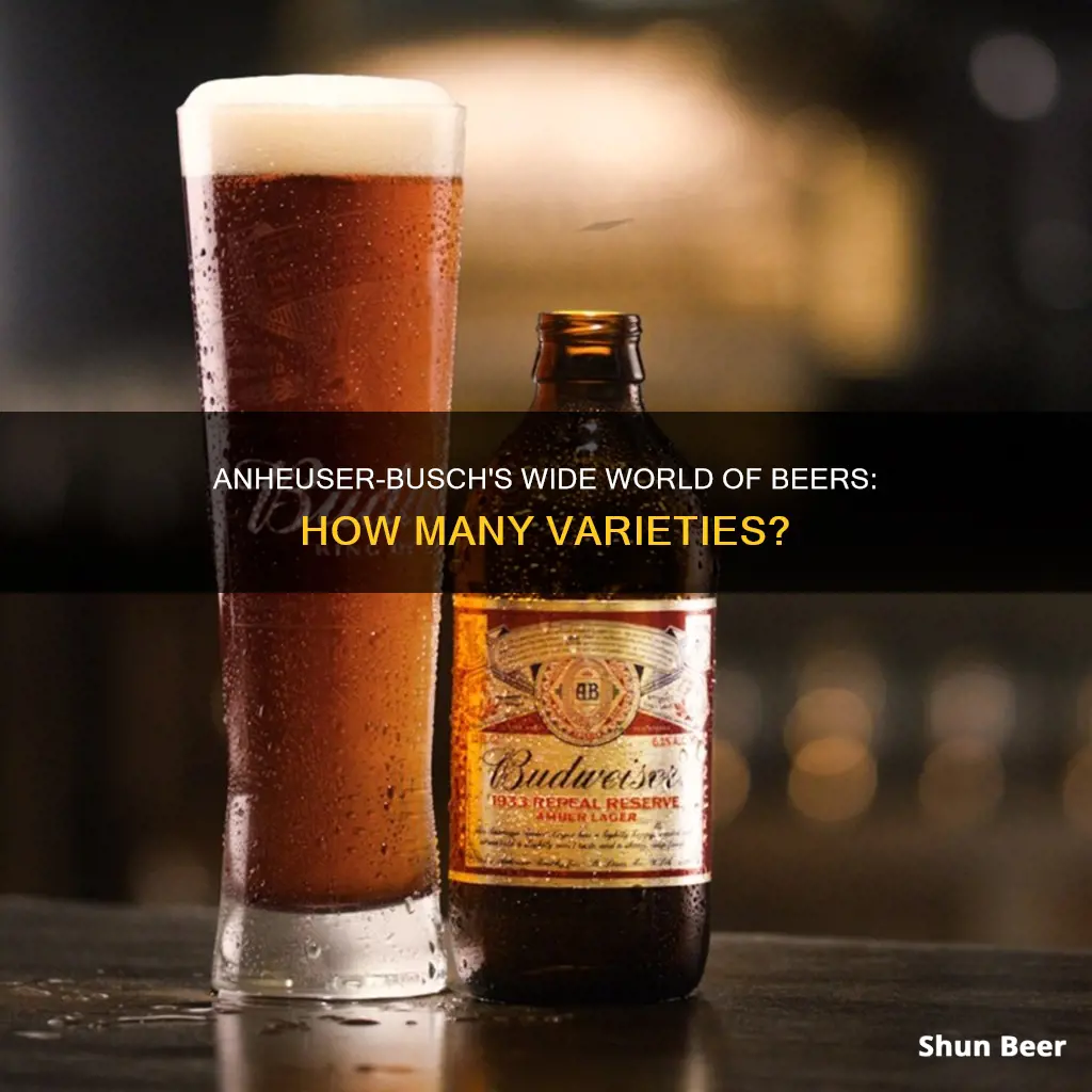 how many different beers does anheuser-busch have