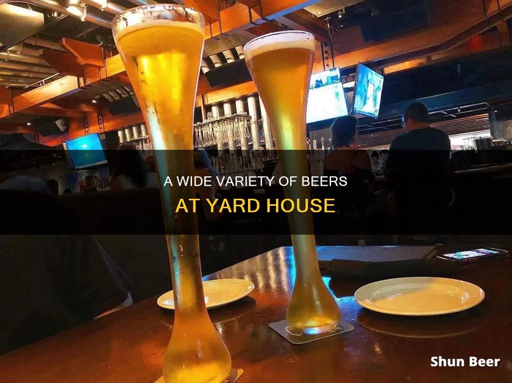 how many different beers st the yard house