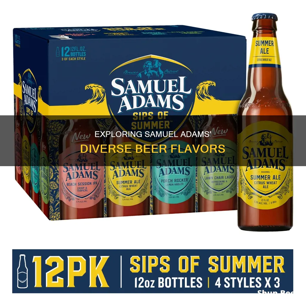 how many different flavors of beer does samuel adams have