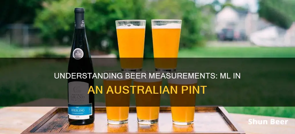 how many ml in a pint of beer in australia