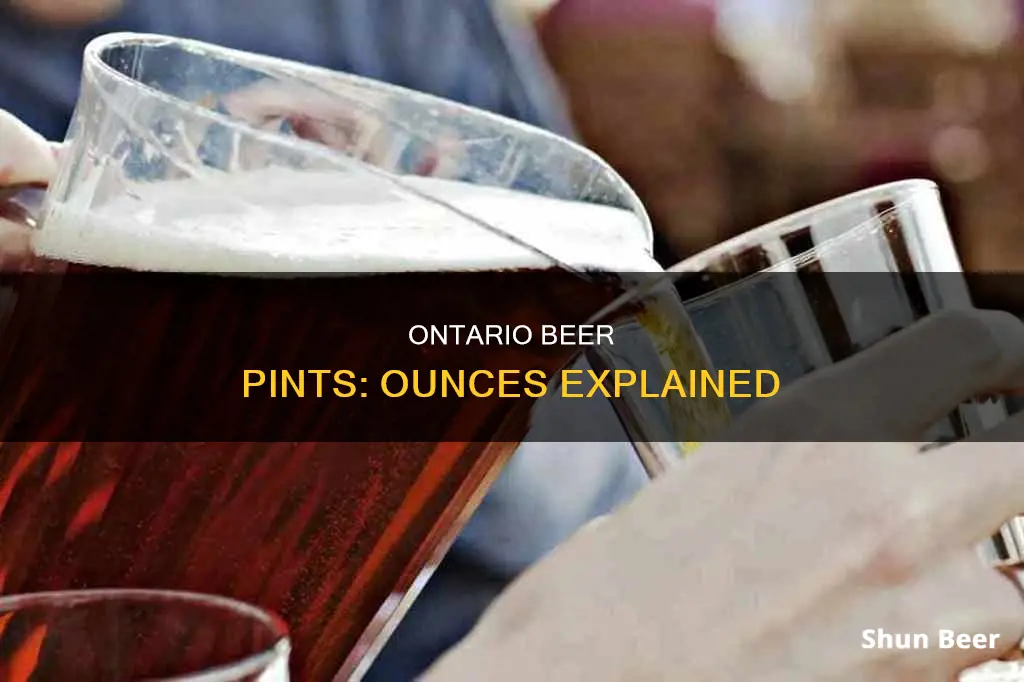 how many ounces in a pint of beer in ontario