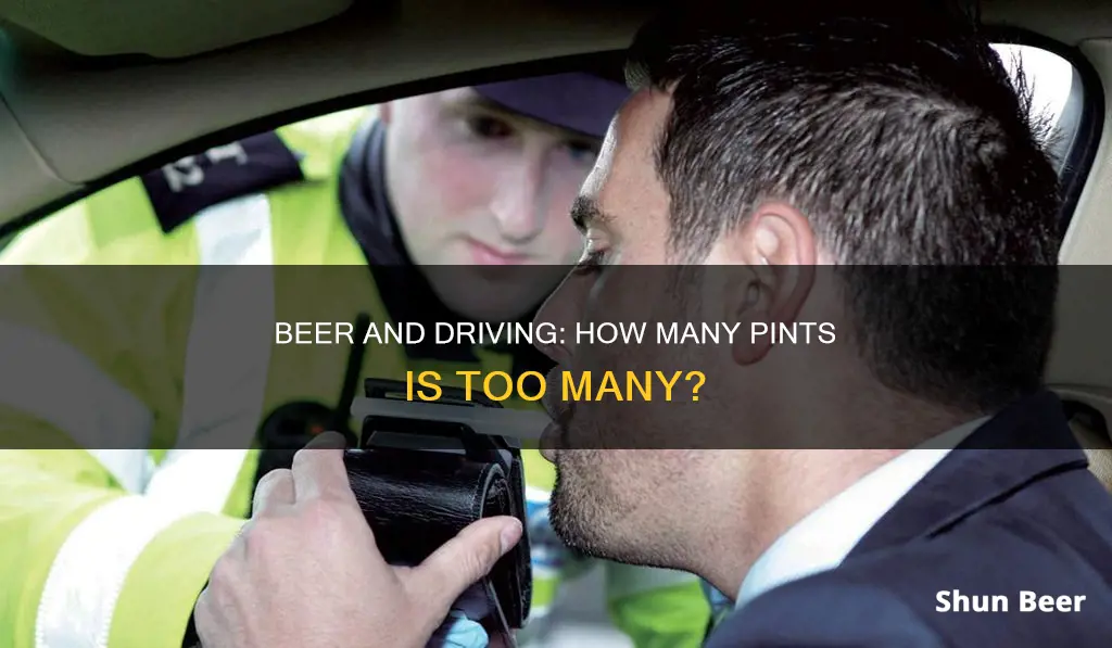 how many pints of beer before driving