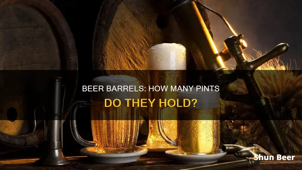 how many pints of beer in a barrel