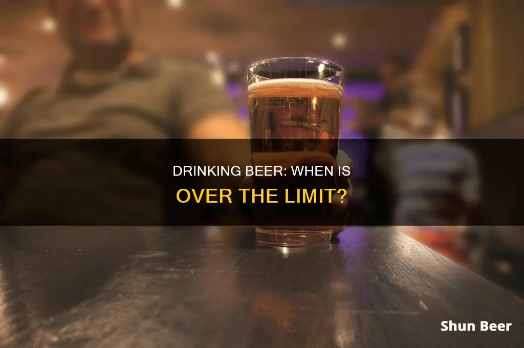 how many pints of beer is over the limit