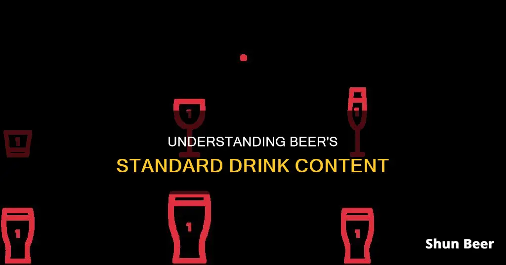 how many standard drinks are in a beer