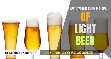 Light Beer Calories: How Many Drinks in 285ml?