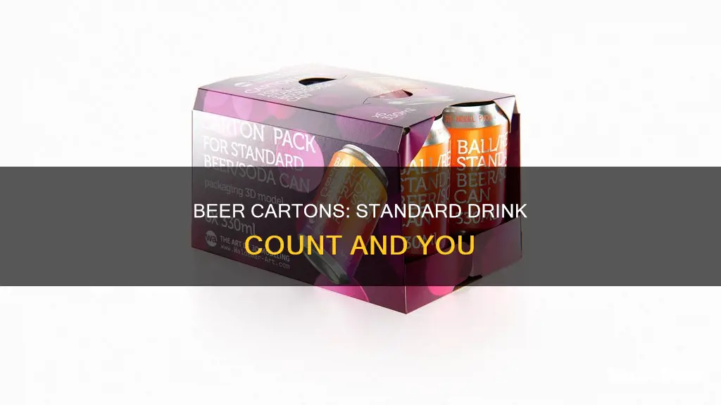 how many standard drinks in a carton of beer