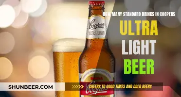 Ultra Light Beer's Standard Drink Count: Coopers Edition