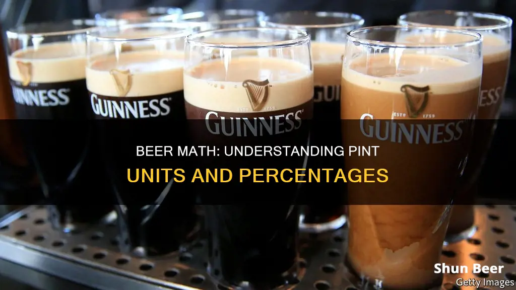 how many units in a pint of 5 percent beer