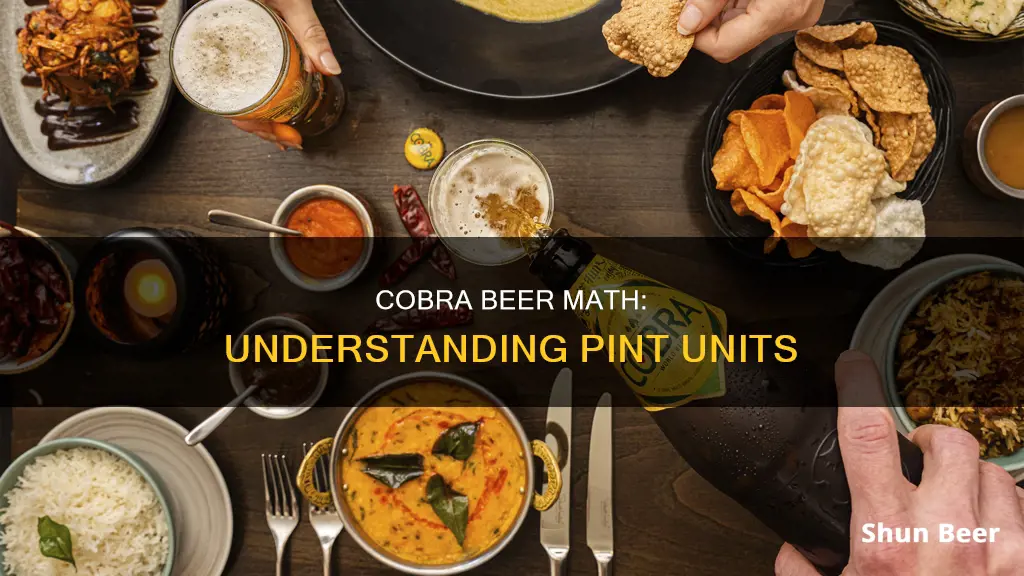 how many units in a pint of cobra beer