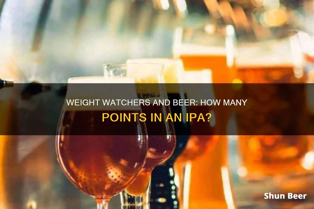 how many weight watchers points is an ipa beer