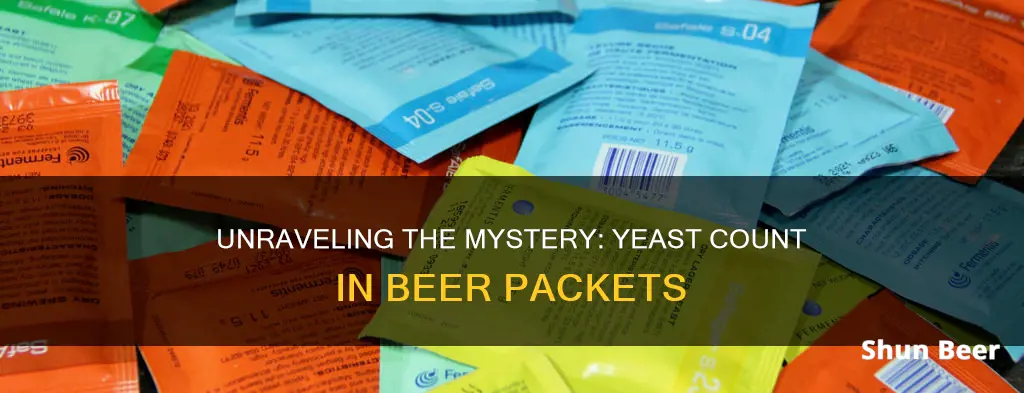 how many yeast in a packet beer