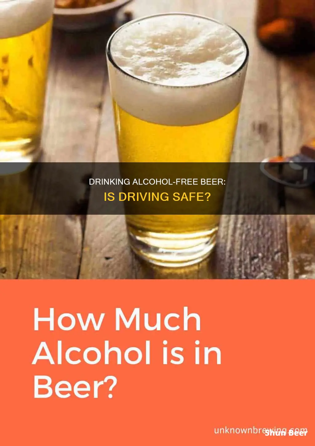 how much alcohol free beer can I drink and drive