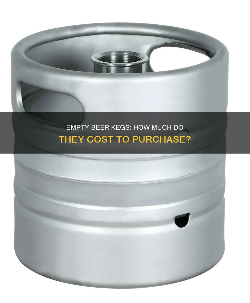 how much are beer kegs to buy empty