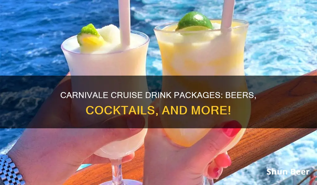 how much are beers and drink on a carnivale cruise