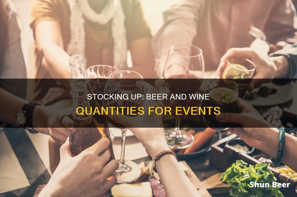 how much beer and wine to buy for event