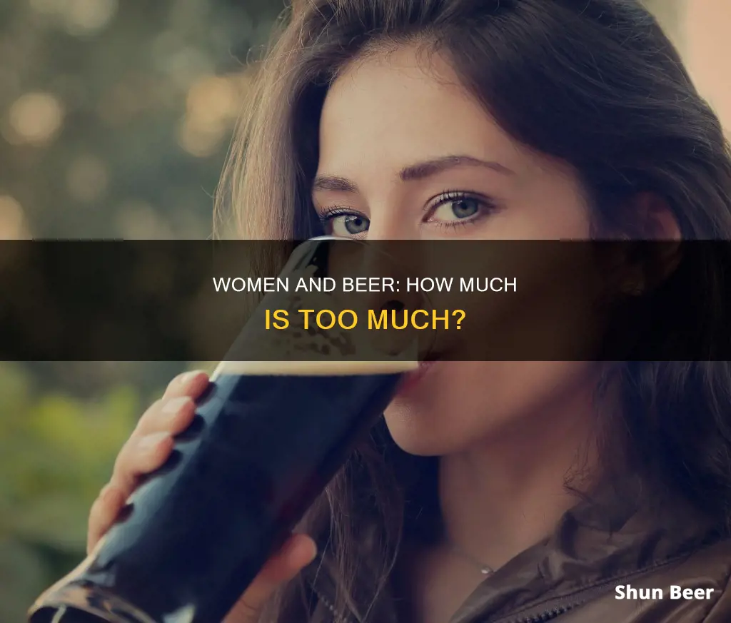 how much beer can a woman drink