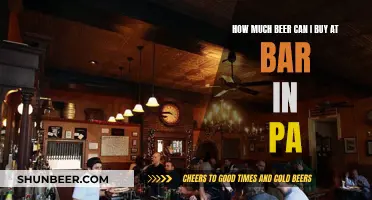 Buying Beer at Bars in PA: How Much?