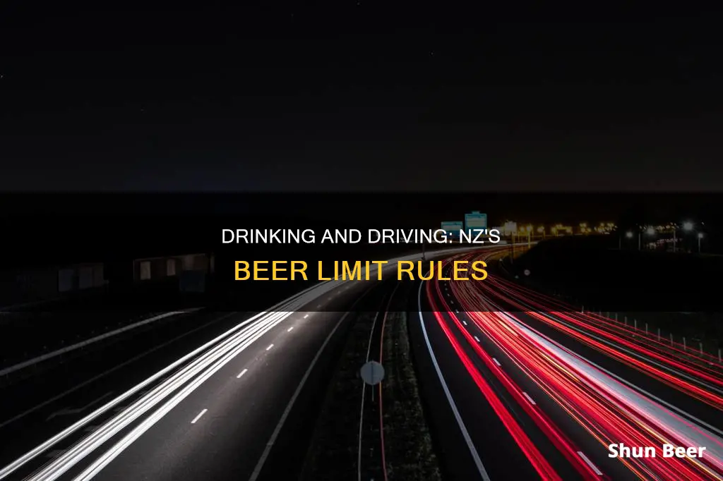 how much beer can I drink and drive in nz