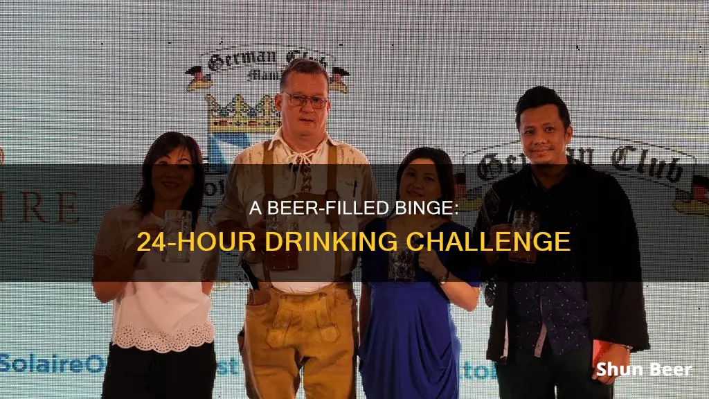 how much beer can you drink in 24 hours