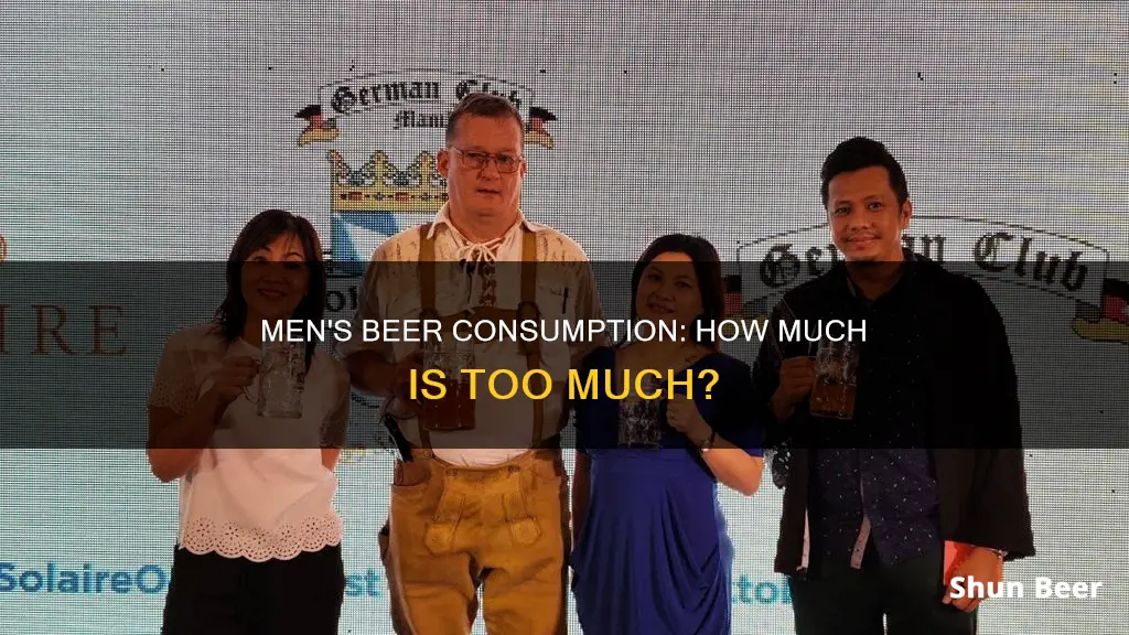 how much beer can yoy drink men