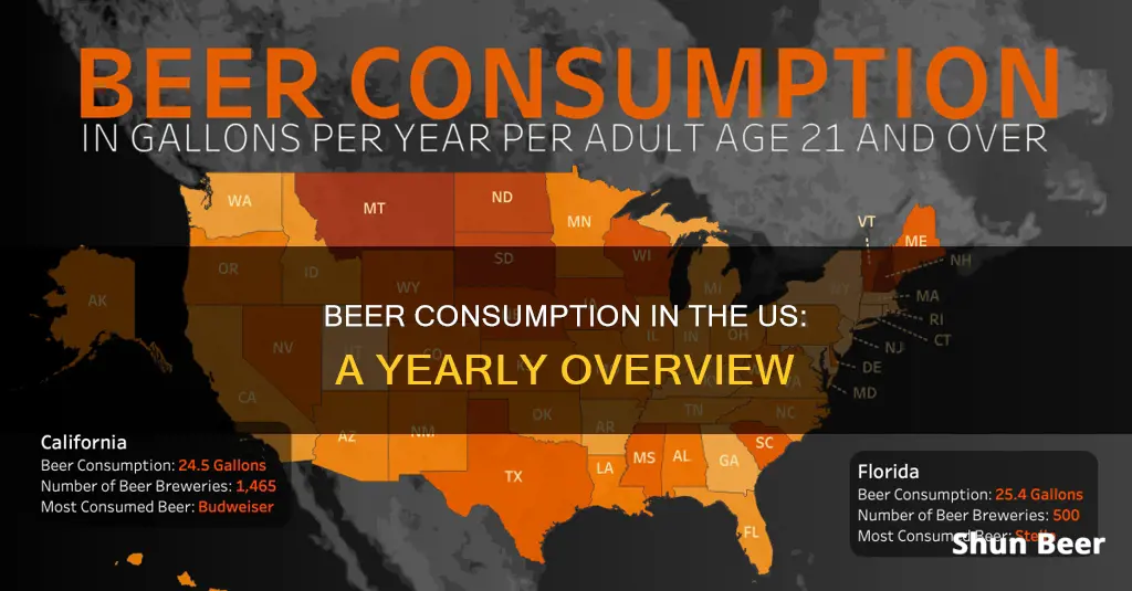 how much beer did americans drink last year