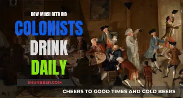 Colonists' Daily Beer Consumption: A Historical Perspective