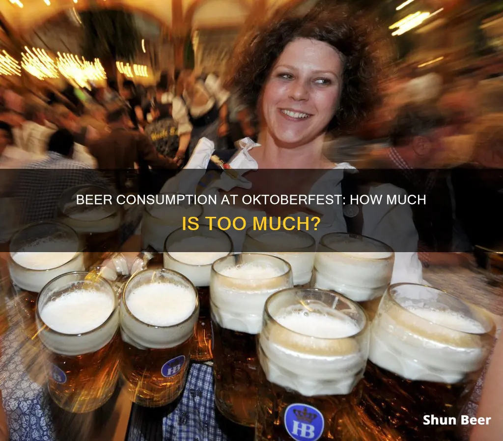 how much beer do people drink at oktoberfest