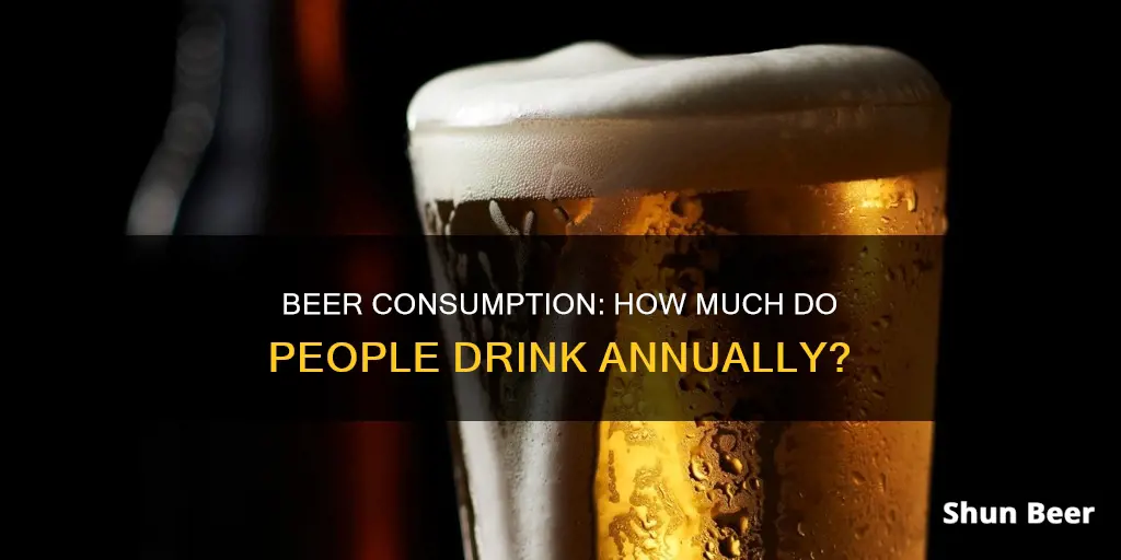 how much beer do people drink in a year