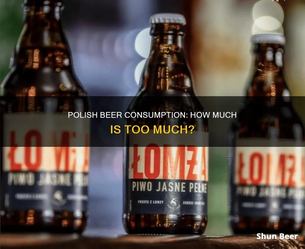 how much beer does an average polish person drink