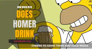 Simpsons' Homer and His Bottomless Beer Mug